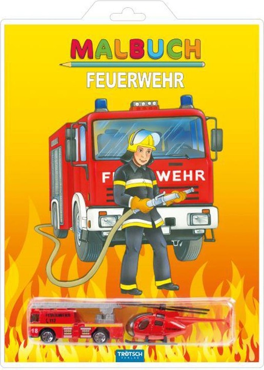 Immagine prodotto Libro da colorare "Vigili del fuoco" con elicottero