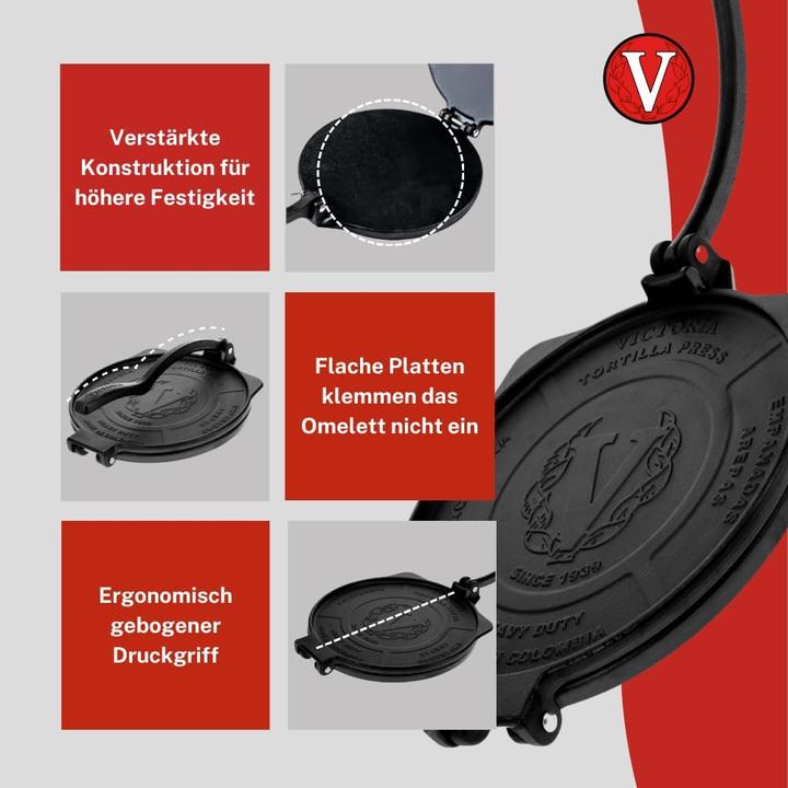 Actual product image Victoria Tortilla press