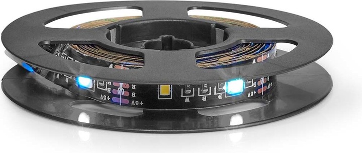 Actual product image Nedis SmartLife LED Strip | Bluetooth | RGB / Warm White | SMD | 2.00 m | IP20 | 2700 K | 380 lm | (Multicoloured, 200 cm, Indoor)