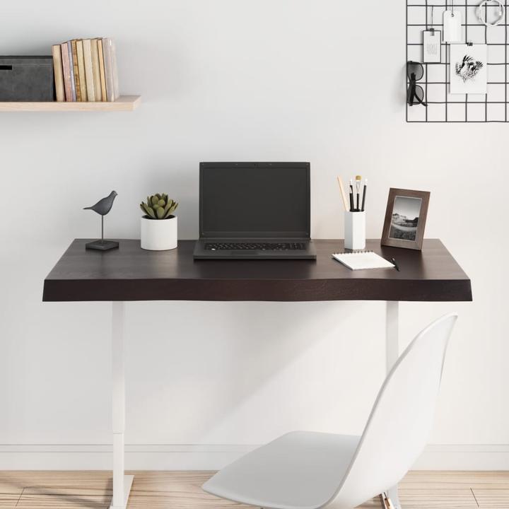 Immagine prodotto VidaXL Tischplatte 100x40x6 cm Massivholz Eiche Behandelt (100 x 40 x 6 cm)