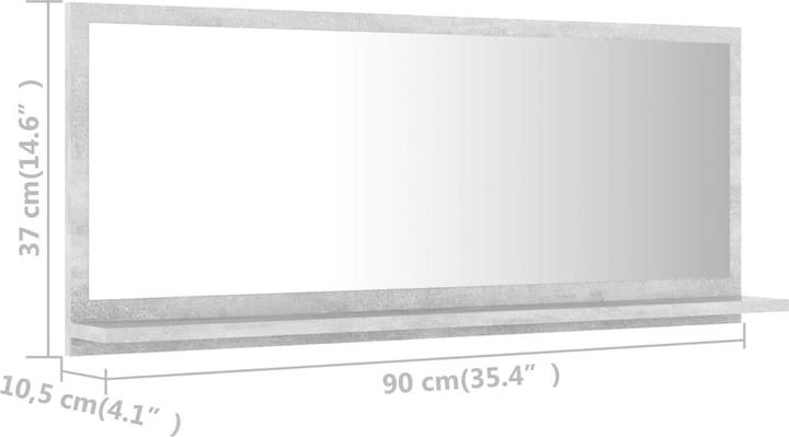 Produktbild vidaXL Spiegel (90 x 10.50 x 37 cm)