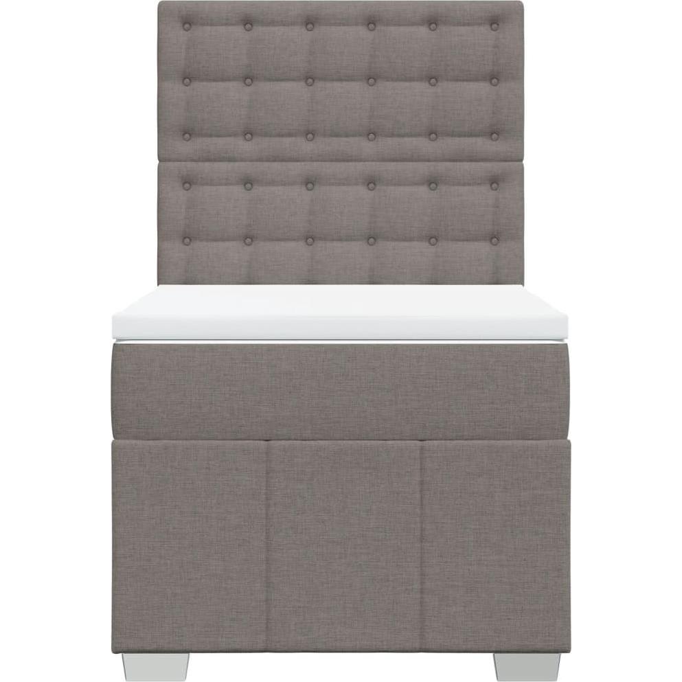 Thumbnail - VidaXL, Bett, Bo x springbett mit Matratze 100 x 200 cm Stoff (100 x 200 cm)