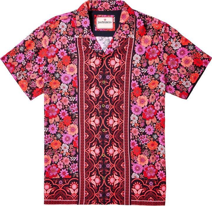 Actual product image Joe Browns Floral Print Short Sleeve Shirt (S)