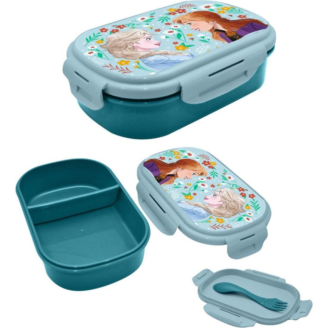 Thumbnail - Disney Ice Magic Flowers Sandwichbox + Besteck, Lunchbox