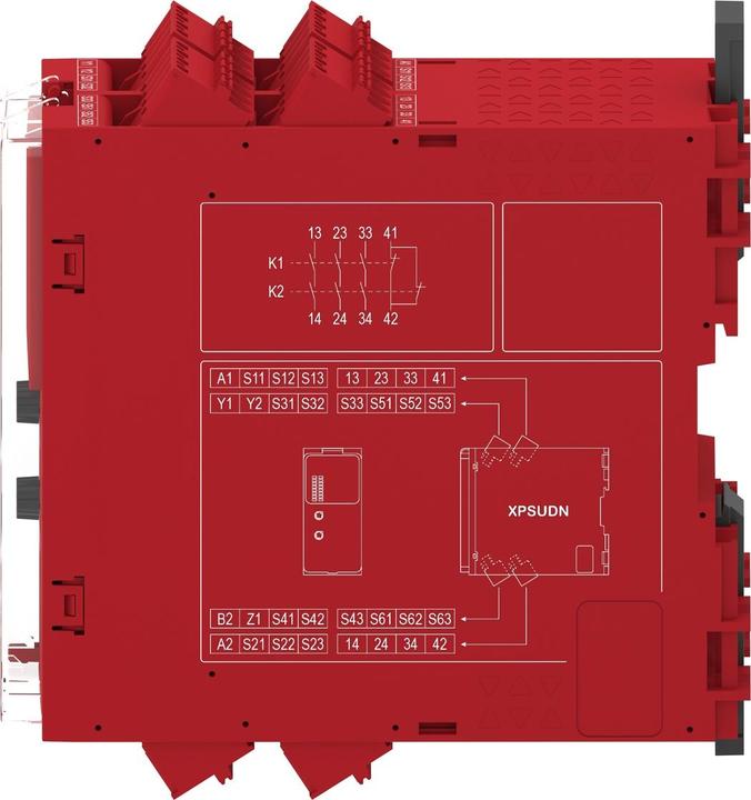 Produktbild Schneider Electric Sicherheitsrelais 8FKT 6K 3S 1Ö1T 24V FZ XPSUDN13AC