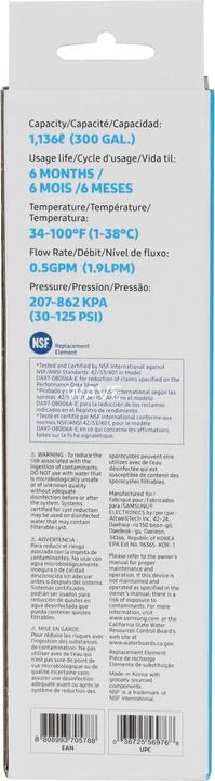 Actual product image Samsung HAF-CIN/EXP water filter (1 x)