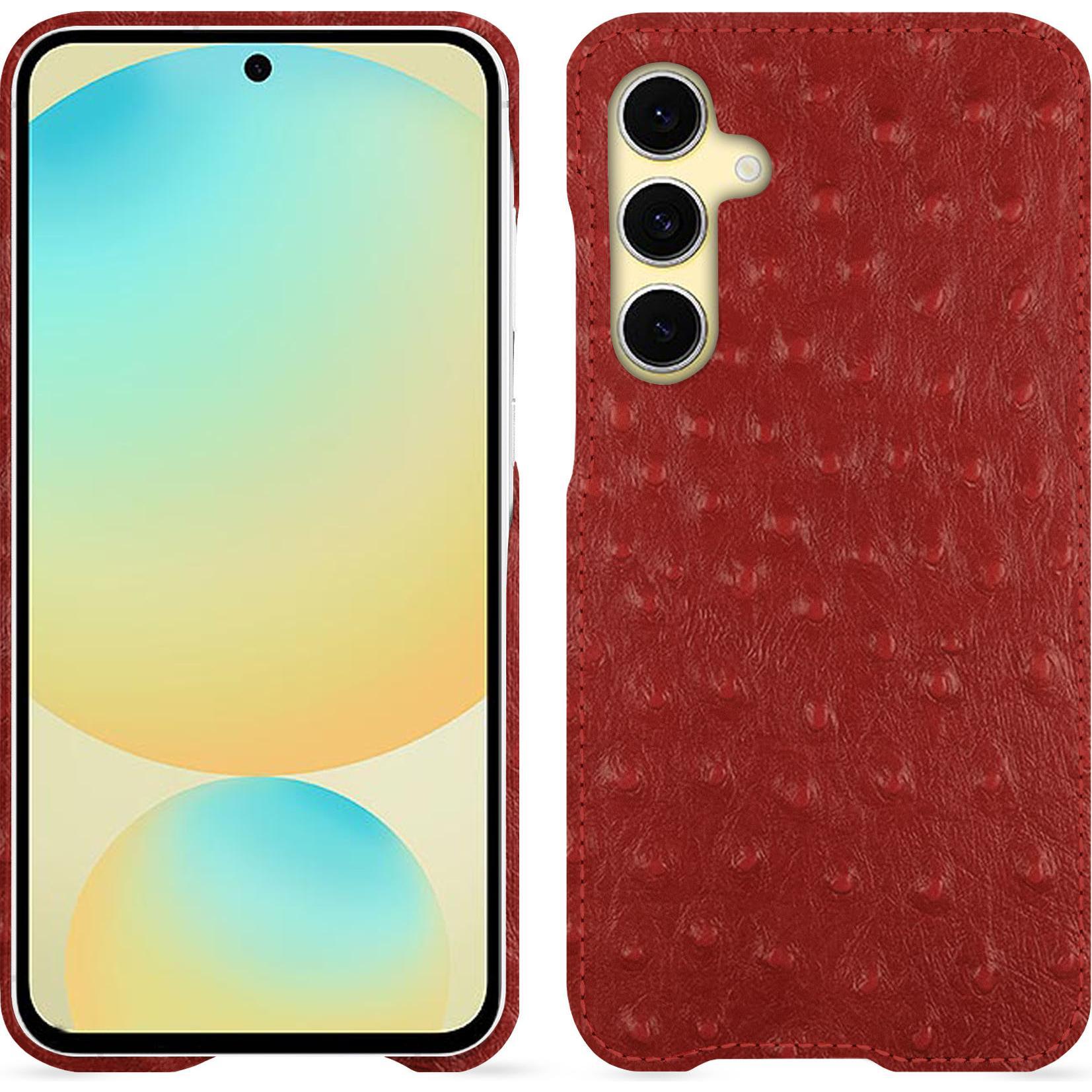 Thumbnail - Noreve Lederschutzhülle (Samsung Galaxy S24 FE), Smartphone Hülle, Rot