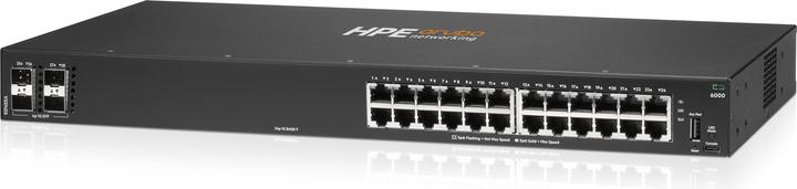 Actual product image HP HPE Aruba Networking CX 6000 8p 10M/100M/1G Class4 PoE 2p SFP 1G 67W Switch EU en (12 ports)