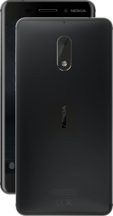 Actual product image Nokia 6 (32 GB, Mat Black, 5.50", Hybrid Dual SIM, 16 Mpx, 4G)