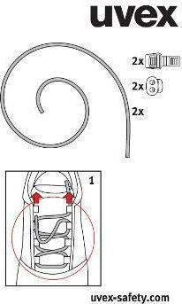 Immagine prodotto Uvex Elastiksenkel-Set