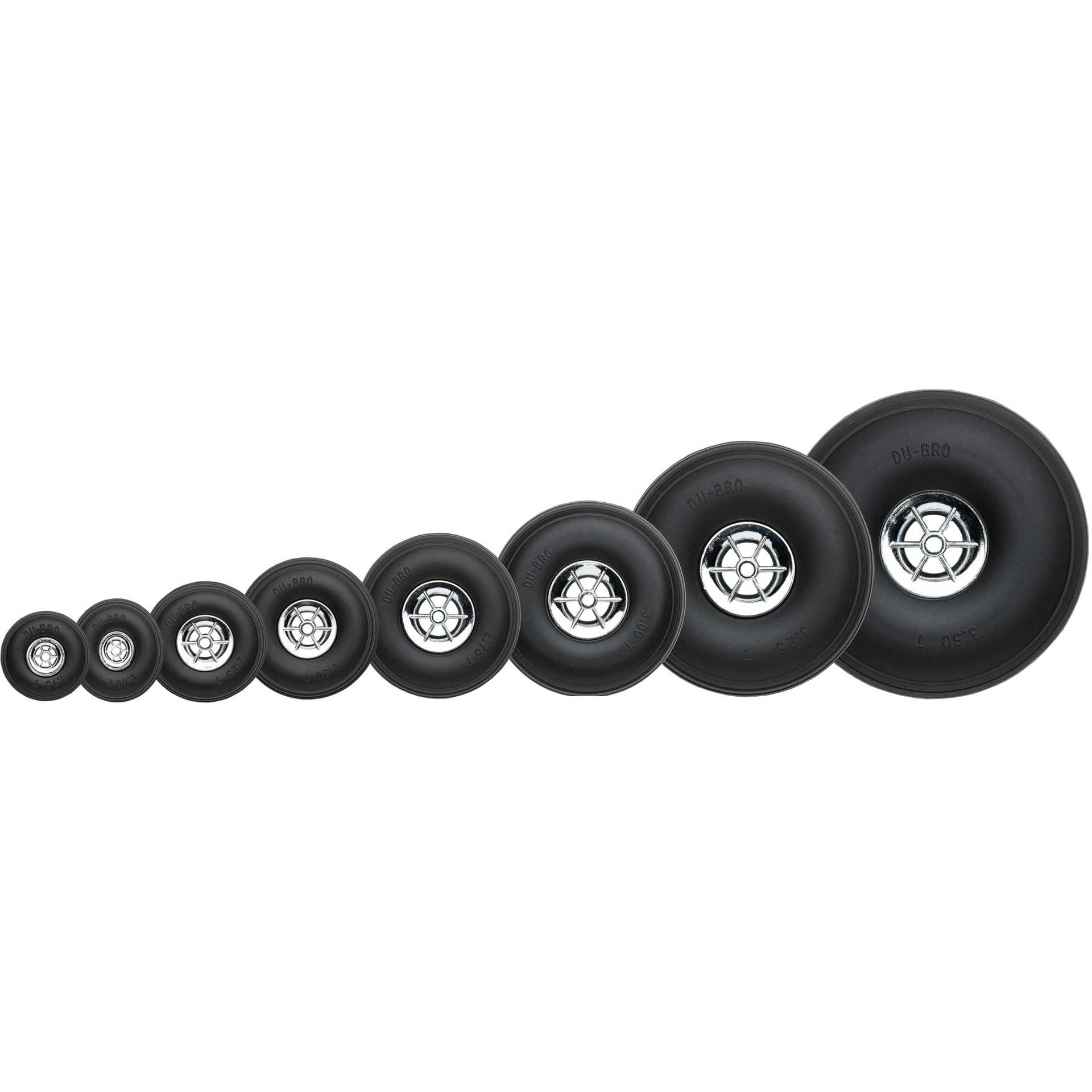 Du-Bro DUBRO Profilrad m. Chromfelge ø 3.25" (82.55 mm) Breite 1.110" (28mm) 2 Stück
