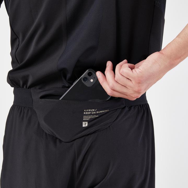 Actual product image Kiprun Laufshorts Herren Tights 2-in-1 - schwarz (L)