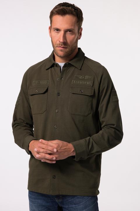 Immagine prodotto JP1880 JP 1880 Sweathemd, Raglan-Langarm, Kentkragen, Badges (8XL)