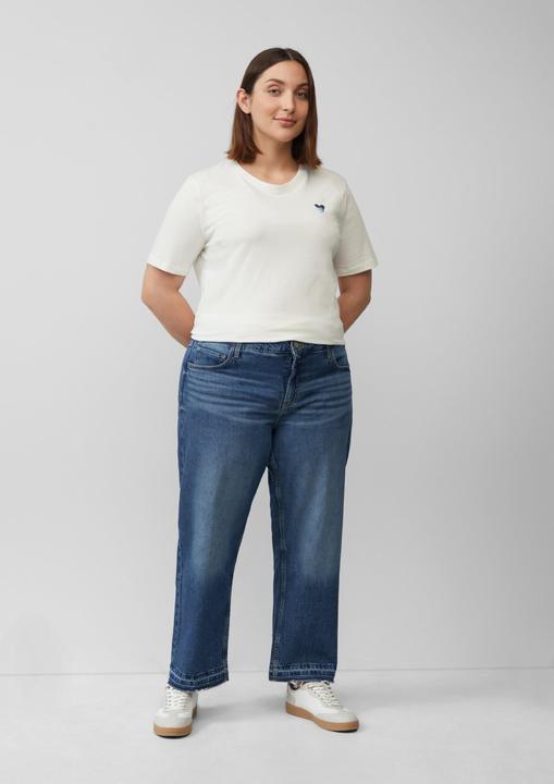 Produktbild S.Oliver Jeans-Hose Cropped Jeans / Straight Fit / Mid Rise / Straight Leg / mit Saumdetails (54)