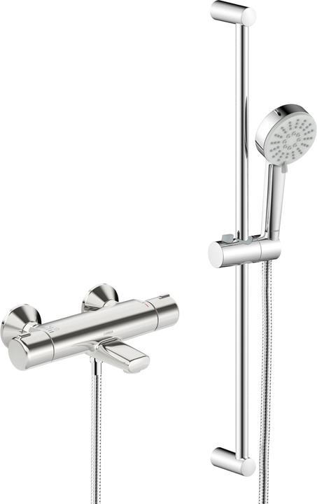 Actual product image Hansa Basic thermostatic bath mixer combination 70 cm