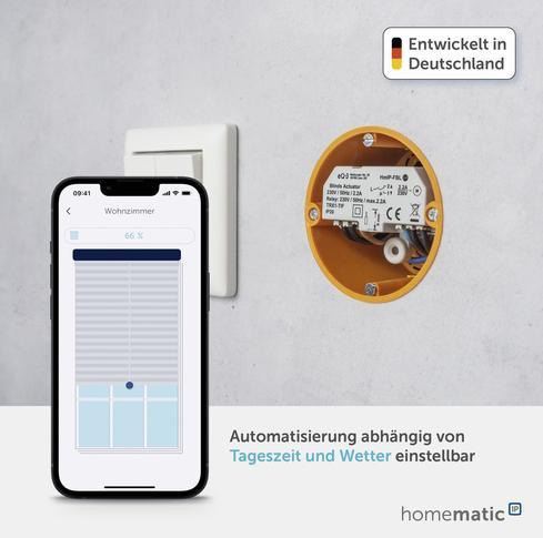 Actual product image Homematic IP Blind actuator - flush-mounted (Shutter actuator)