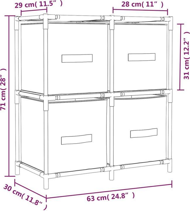 Immagine prodotto vidaXL Goober (63 x 30 x 71 cm)