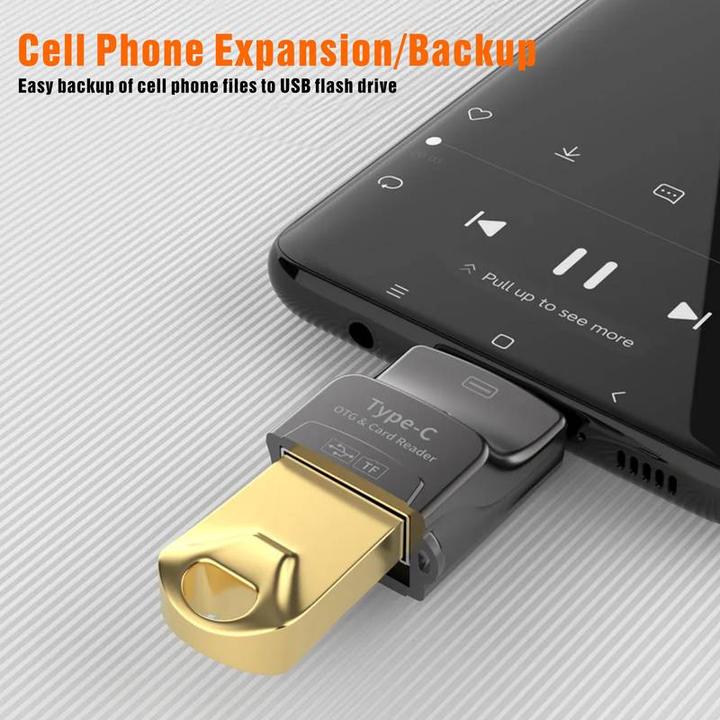 Produktbild PhoneLook USB-A & SD Speicherkarten auf USB-C AdapterAdapter für Smartphones + Tablets + MacBook (USB Typ C, USB-A)
