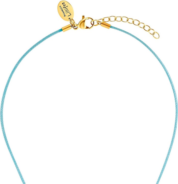 Produktbild Prinzessin Lillifee Halskette für Mädchen, Edelstahl IP Gold, (synth.) Zirkonia | Krone (Edelstahl, Textil, 35 cm)