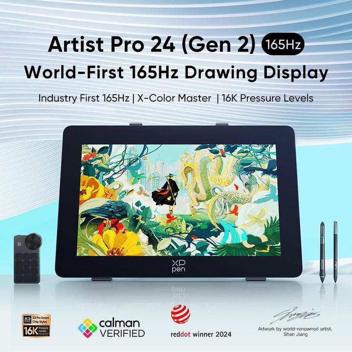Actual product image XP-Pen XPPen Artist Pro 24 Gen 2 165Hz Grafikdisplay (23.80", 5080 lpi)