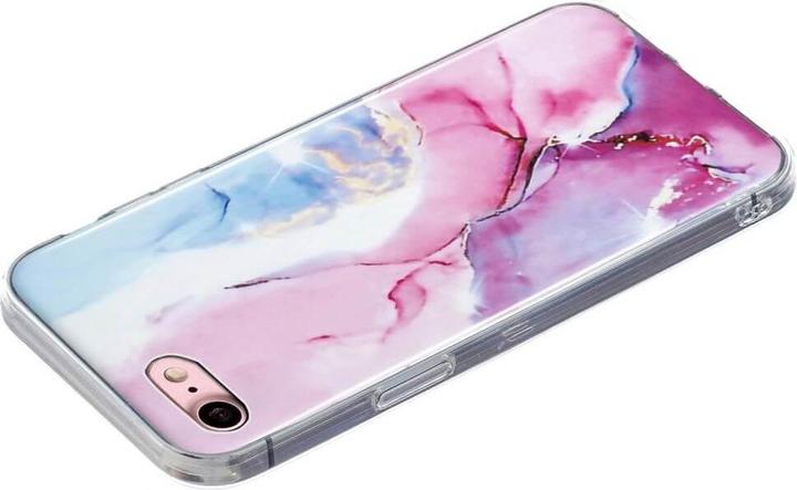 Cover-Discount iPhone SE Silikon Gummi Case Rose Marble