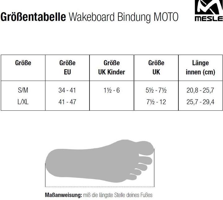 Produktbild Waketec Wakeboard Bindung Moto (L, XL)