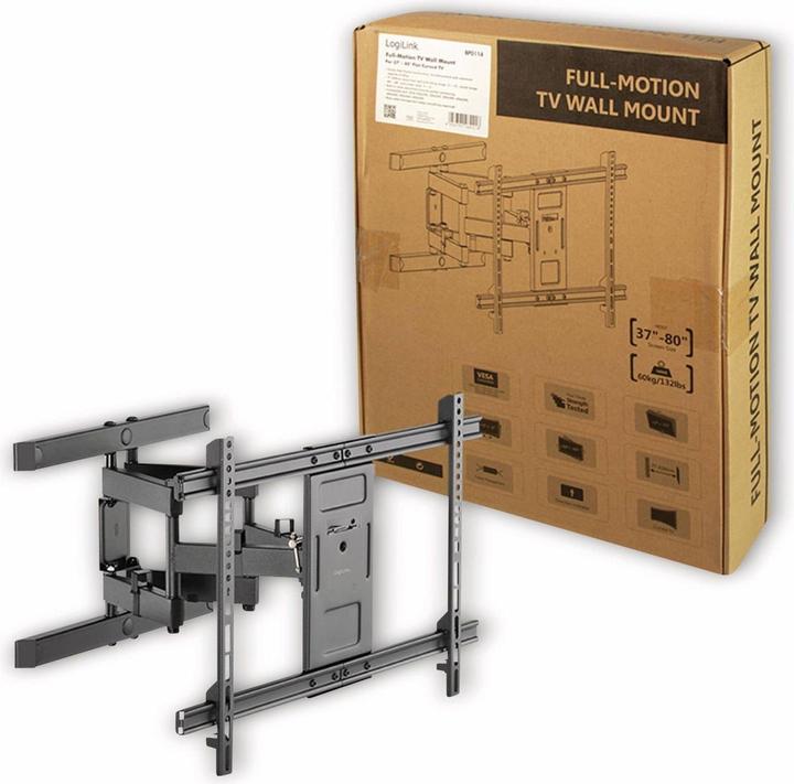 Image du produit LogiLink Support pour TV LCD / TV LCD incurvée (full-motion) (Mur, 80", 60 kg)