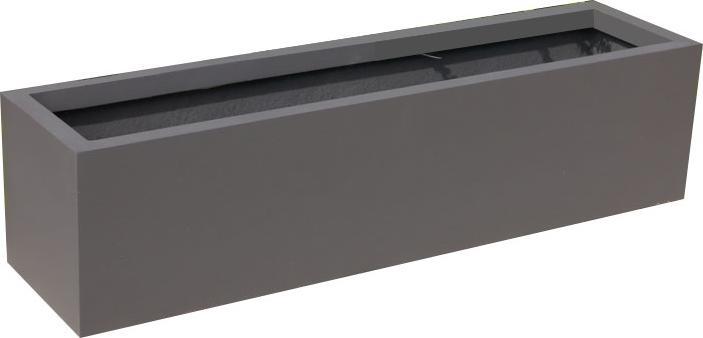 Eastwest-Trading Pflanztrog SUPREMO, TÜV-geprüft, anthrazit 80x25x25 (80 x 25 x 25 cm)
