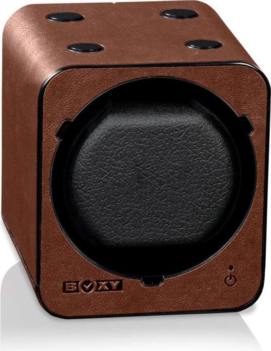 Actual product image Beco Watchwinder Boxy Fancy Brick Brown Leather without power supply unit