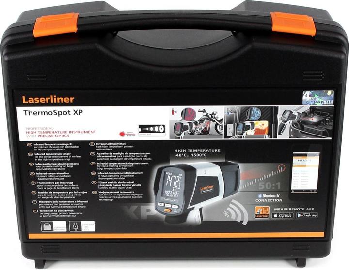 Produktbild Laserliner Infrarot-Thermometer ThermoSpot XP (-40°-1500°C50:1, K-type, USB, BLE)