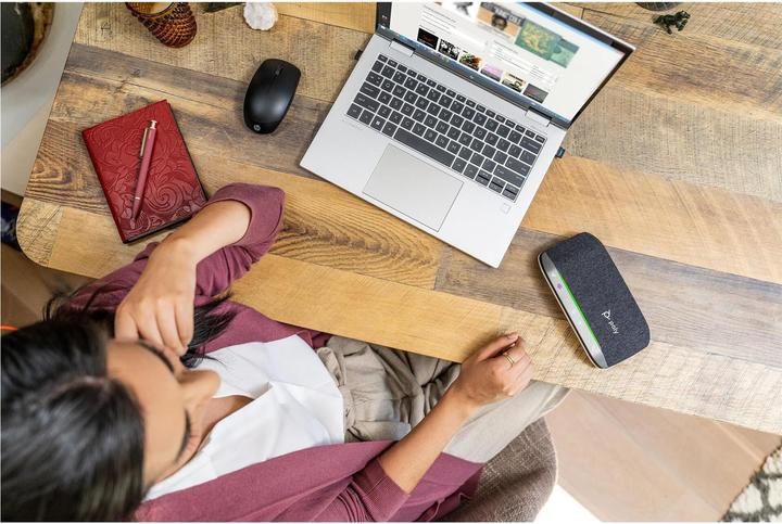 Actual product image Poly Sync 20+ Teams USB-A with A-to-C adapter