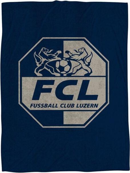 Produktbild Lehner Fleecedecke mit FCL-Logo, blau