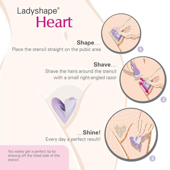 Produktbild Ladyshape Bikini Shaping Tool Herz (Intimwaschlotion)