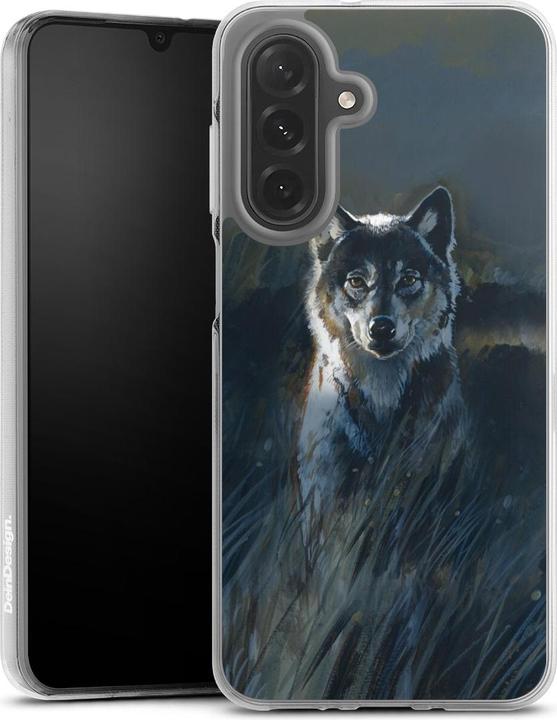 Produktbild DeinDesign Silikon Hülle für Samsung Galaxy A26 Handyhülle Case Smartphone Schutzhülle Malerei Natur Wolf (Samsung Galaxy A26)