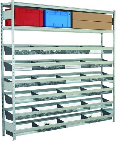 Actual product image Schulte Lagertechnik Add-on shelf WS 2000 with mesh baskets