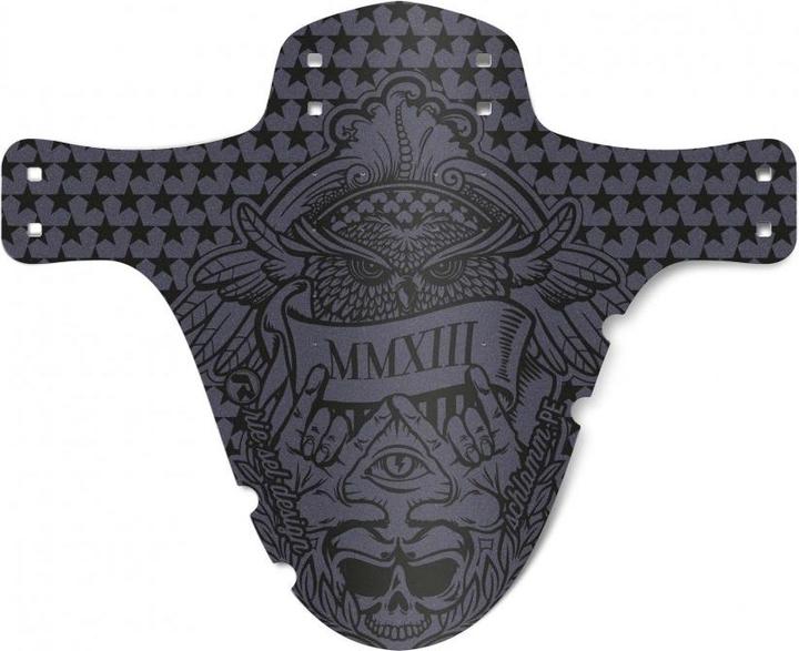 Actual product image riesel design Splash guard with packing/cable tie (Front mudguard)