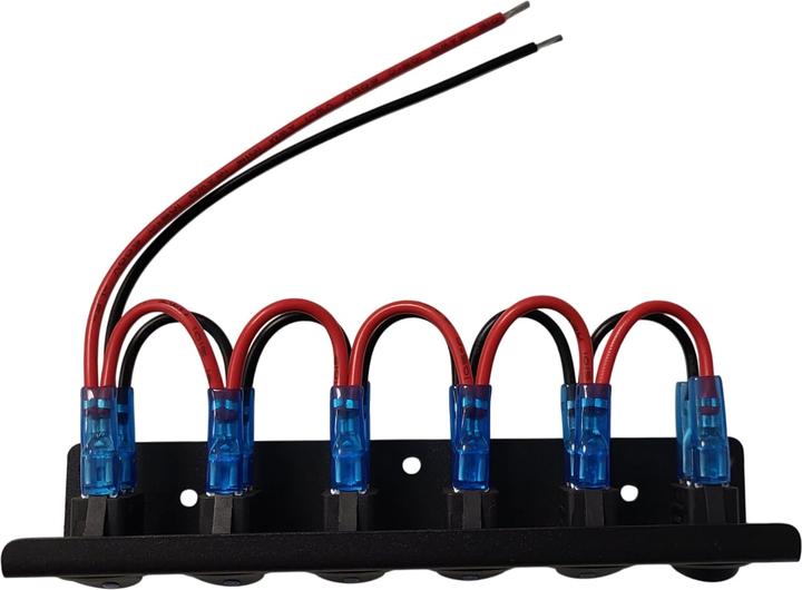 Actual product image Centralsystems Schalterleiste E3712, 6 Schalter, 12 V