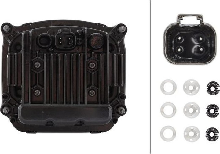 Actual product image Hella Headlight insert left LED DE installation for FENDT AGCO