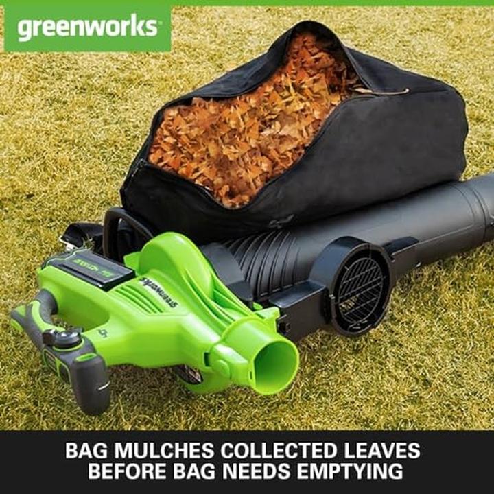 Productafbeelding Greenworks Blaasvacuüm (Oplaadbare batterij, Vacuüm en ventilator)