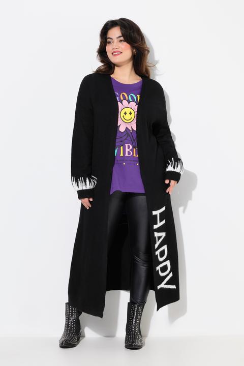 Immagine prodotto Angel of Style Long-Strickjacke, Straight Fit, HAPPY-Statements (54)