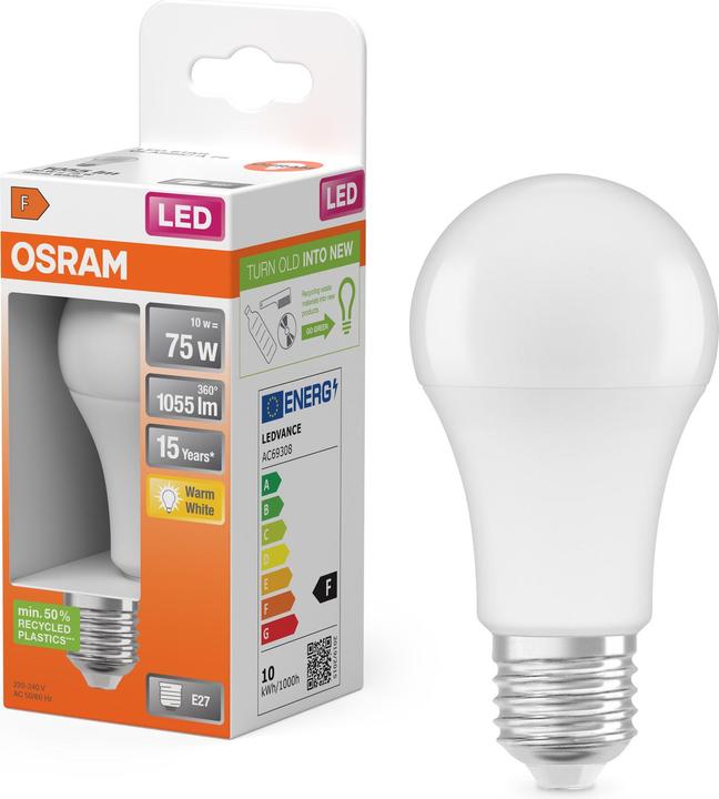 Produktbild Osram Led Star Classic A (E27, 11 W, 1055 lm, 1 x, F)
