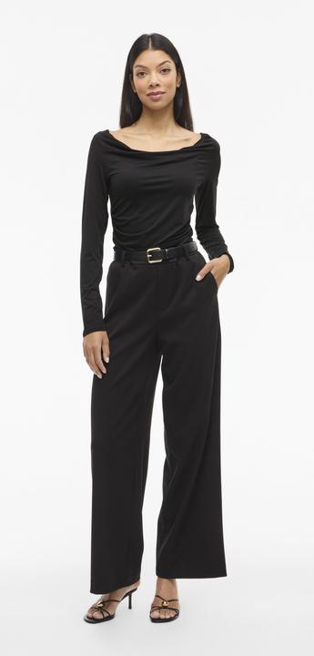 Immagine prodotto Vila VIKANA Wasserfall-Ausschnitt Oberteil mit langen Ärmeln (S)