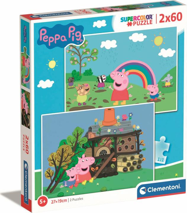 Immagine prodotto Clementoni Puzzle - Peppa Pig, 2x60pz. (60 pezzi)