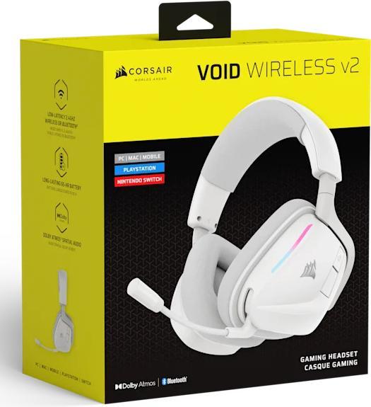 Actual product image Corsair VOID WIRELESS v2, White – WW (Wireless, Cable)