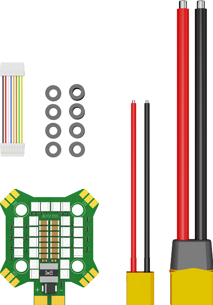 Actual product image iFlight BLITZ Mini E55 4-IN-1 ESC (Drone spare parts)