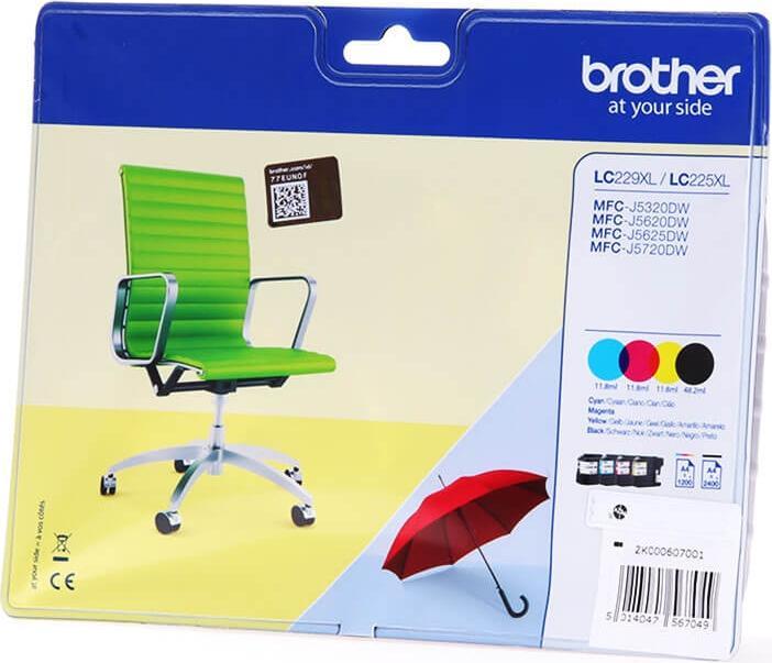 Actual product image Brother LC-229XLVALBP Multipack (C, FC, M, Y)