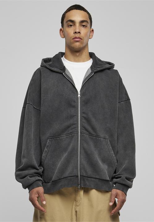 Produktbild Urban Classics Heavy Stone Washed 90's Zip Hoodie - 75065 (M)