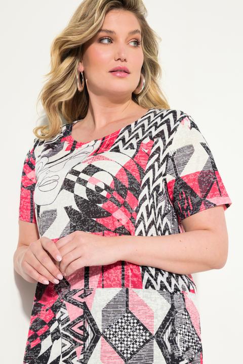 Actual product image Miamoda Comfortable T-Shirt with Decorative Patch Print (48)