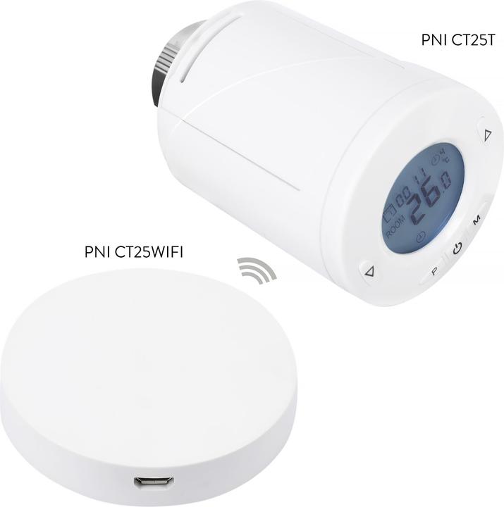 Image du produit PNI CT25WIFI Internet Hub pour la tête thermostatique CT25T, pour le contrôle de la température du