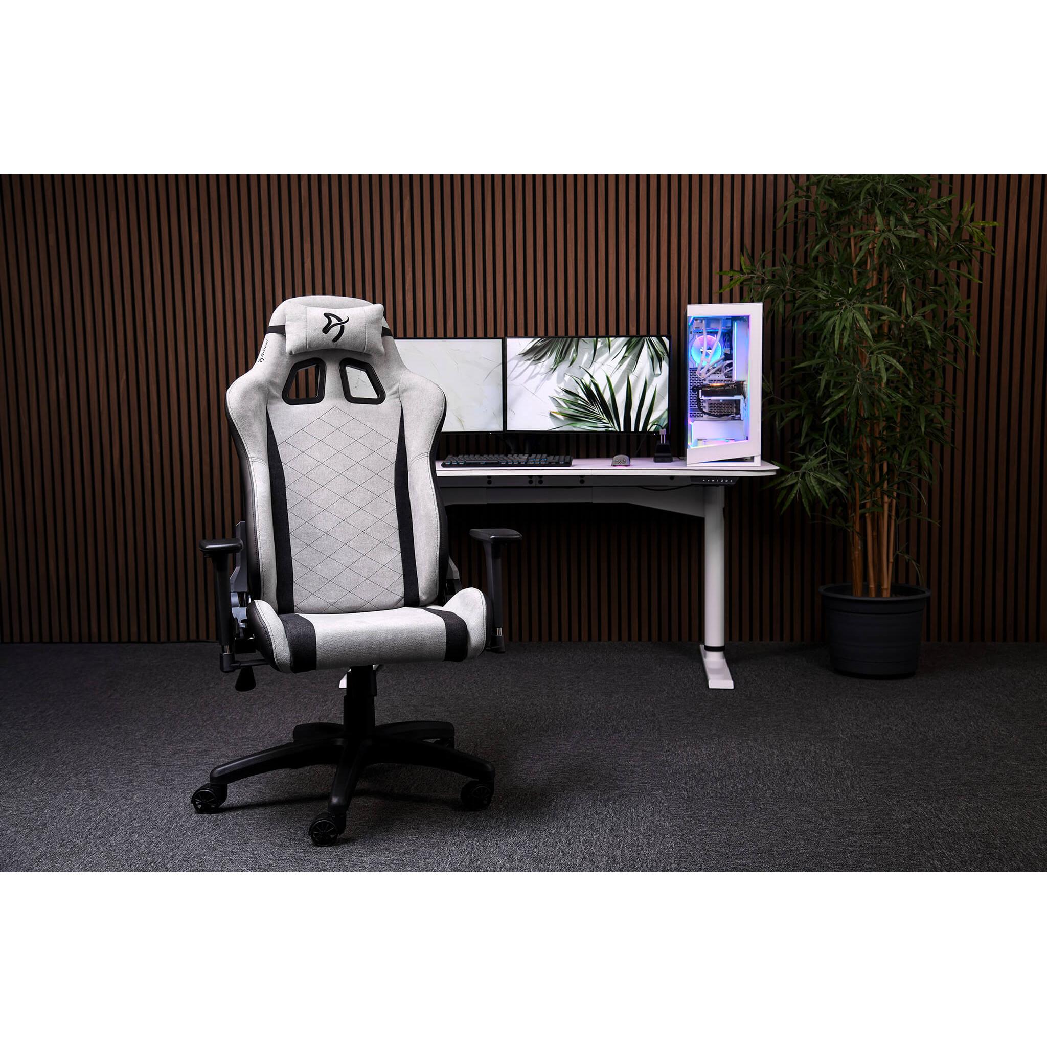 Arozzi Soft Fabric Gaming Chair Avanti SoftFabric Light Grey